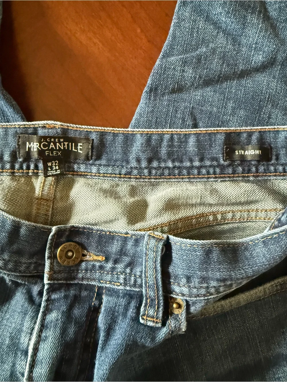 J Crew Mercantile FLEX Classic Men's Blue Jeans - Size W32 L34